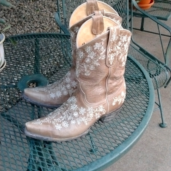 Old Gringo Yippee Ki Yay Beautiful Eveleight Bone Women's Boot size 9 - Picture 2 of 16